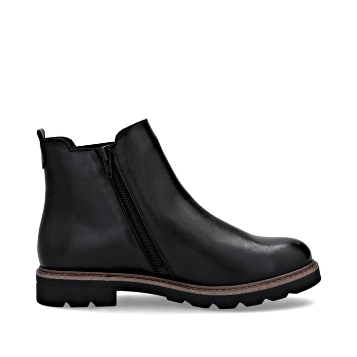 Chelsea Boots remonte noires femme D2Q70-00 avec membrane remonteTEX. Chaussure vue de l'arrière.