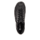 Schwarz-bronzene remonte Damen Schnürstiefel R1477-90 mit einem Reißverschluss. Schuh von oben.