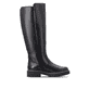 Schwarze remonte Hochschaftstiefel D4B71-00 mit wasserabweisender TEX-Membran. Schuh Innenseite.