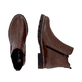 Braune remonte Chelsea Boots D2Q70-22 mit wasserabweisender TEX-Membran. Schuh von oben, liegend.