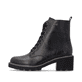 Schwarze remonte Damen Schnürstiefel D0A81-03 mit wasserabweisender TEX-Membran. Schuh Außenseite.
