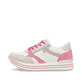 Weiße remonte Damen Sneaker Low D1323-83 mit Reißverschluss sowie Komfortweite G. Schuh Außenseite.
