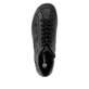 Schwarz-bronzene remonte Damen Schnürstiefel R1454-03. Schuh von oben.