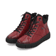 Rote remonte Damen Kurzstiefel D1T76-35 mit wasserabweisender remonteTEX-Membran. Schuhpaar seitlich schräg.
