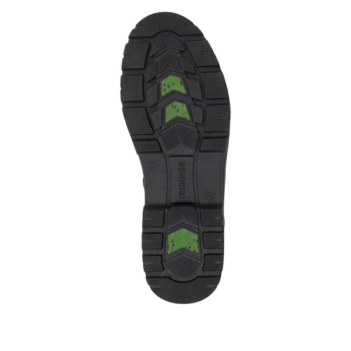 Schwarze remonte Damen Schnürstiefel D2U70-03 mit wasserabweisender TEX-Membran. Schuh Laufsohle.