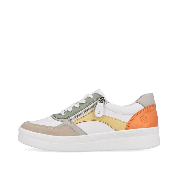 
Mehrfarbige remonte Damen Sneaker D0J01-81 mit einer besonders leichten Sohle. Schuh Außenseite