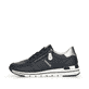 Blaue remonte Damen Sneaker Low R6705-14 mit Reißverschluss sowie Komfortweite G. Schuh Außenseite.
