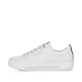 Weiße remonte Damen Sneaker Low D0913-80 mit Schnürung sowie der Komfortweite G. Schuh Außenseite.
