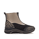 Vegane, dunkelbraun-bronzene remonte Damen Kurzstiefel D0T78-90. Schuh Innenseite.