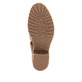 Schokobraune remonte Hochschaftstiefel D1A73-25 mit runder Zierschnalle. Schuh Laufsohle.