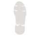 Weiße remonte Damen Sneaker Low D1S03-82 mit Reißverschluss sowie Komfortweite G. Schuh Laufsohle.