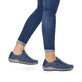 Himmelblaue remonte Damen Schnürschuhe R1402-15 mit Schnürung und Reißverschluss. Schuh am Fuß