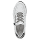 Weiße remonte Damen Sneaker Low D1312-80 mit Reißverschluss sowie Komfortweite G. Schuh von oben.