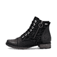 Schwarze remonte Damen Schnürstiefel D4382-00 mit wasserabweisender TEX-Membran. Schuh Außenseite.