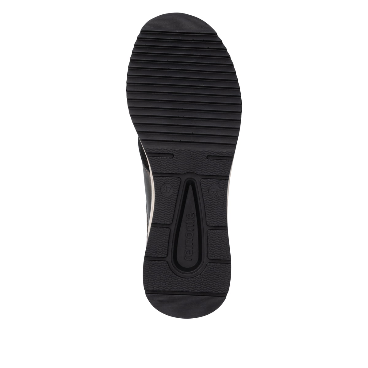 Schwarz-bronzene remonte Damen Schnürschuhe D0T23-03 mit einem Reißverschluss. Schuh Laufsohle.