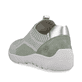 Grüne remonte Damen Slipper R3518-52 mit einem Gummizug sowie der Komfortweite G. Schuh von hinten.