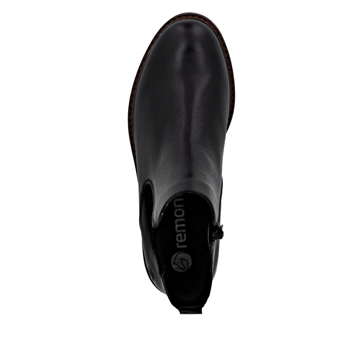 Chelsea Boots remonte noires femme D2Q70-00 avec membrane remonteTEX. Semelle extérieure de la chaussure.
