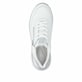 Weiße remonte Damen Sneaker Low D3F00-80 mit Reißverschluss sowie Extraweite H. Schuh von oben.