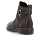 Espressobraune remonte Damen Stiefeletten D0F77-25 mit Schmuck-Element. Schuh von hinten.
