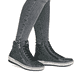 Olivgrüne remonte Damen Schnürstiefel D0772-54 mit wasserabweisender TEX-Membran. Schuh am Fuß.