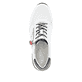 Weiße remonte Damen Sneaker Low D0T04-81 mit Reißverschluss sowie Extraweite H. Schuh von oben.