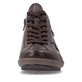 Braun-bronzene remonte Damen Schnürstiefel R1454-26. Schuh von vorne.