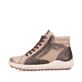 
Hellbeige remonte Damen Schnürstiefel R7998-60 mit Schnürung und Reißverschluss. Schuh seitlich schräg
