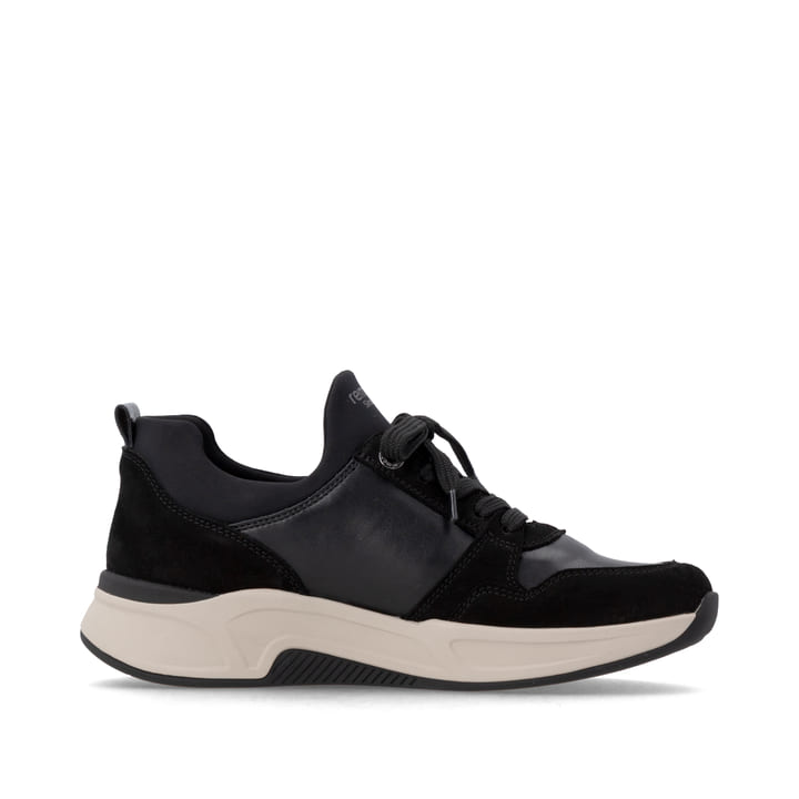 Mocassins remonte noirs femmes D3V01-02 avec fermeture éclair décorative. Côté intérieur de la chaussure.