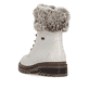 Weiße remonte Damen Schnürstiefel D0B74-80 mit wasserabweisender TEX-Membran. Schuh von hinten.