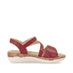 Mehrfarbige remonte Riemchensandalen R6860-90 mit einem Klettverschluss. Schuh Innenseite.