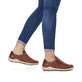 Braune remonte Damen Schnürschuhe R1402-22 mit wasserabweisender TEX-Membran. Schuh am Fuß.