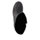 Schwarze remonte Hochschaftstiefel D0A75-01 mit wasserabweisender TEX-Membran. Schuh von oben.