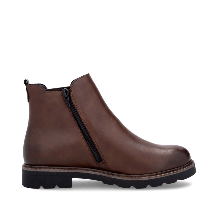 Chelsea Boots remonte marron femme D2Q70-22 avec membrane remonteTEX. Chaussure vue de l'arrière.
