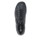 Dunkelblaue remonte Damen Schnürstiefel R1477-15 mit einem Reißverschluss. Schuh von oben.