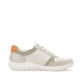 Weiße remonte Damen Schnürschuhe D1E06-80 mit einem Reißverschluss. Schuh Innenseite.