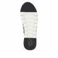 Baskets basses remonte noires vegan pour femme R6717-03 avec lacets. Semelle extérieure de la chaussure.