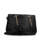 Shoppe jetzt die remonte Handtasche Q0711-00 in Schwarz mit Reißverschluss, Handyfach, Kettendetails und Logo-Anhänger in Gold. Rückseite.
