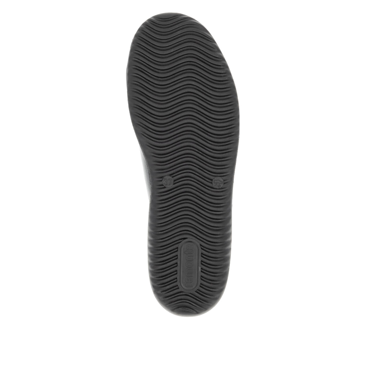 Schwarze remonte Damen Schnürschuhe D1E03-01 mit einem Reißverschluss. Schuh Laufsohle.