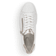 Weiße remonte Damen Sneaker Low D0903-81 mit Reißverschluss sowie Komfortweite G. Schuh von oben.