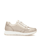 Metallische remonte Damen Sneaker Low D2G01-90 mit einem Reißverschluss. Schuh Innenseite.