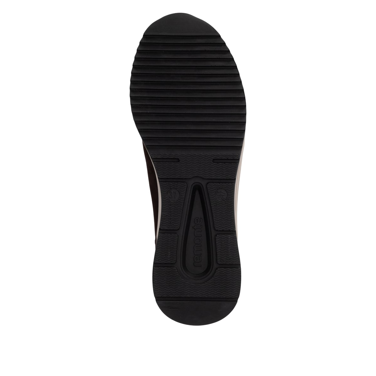 Dunkelbraune remonte Damen Schnürstiefel D0T77-25. Schuh Laufsohle.