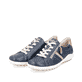Eisblaue remonte Damen Slipper R1428-10 mit einer dämpfenden und flexiblen Profilsohle. Schuh Innenseite