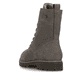 Graue remonte Damen Schnürstiefel D8489-42 mit wasserabweisender TEX-Membran. Schuh von hinten.