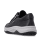 Chaussures à lacets remonte noires pour femmes D3Q00-00. Chaussure vue de l'arrière.