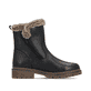 Schwarze remonte Damen Kurzstiefel D0B83-03 mit griffiger Glass-Fibre Sohle. Schuh Innenseite.