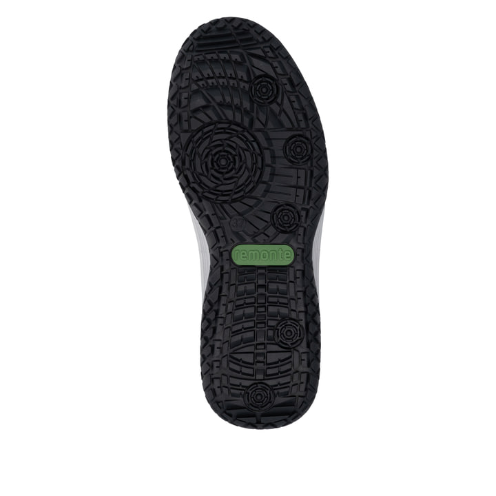 Dunkelblaue remonte Damen Schnürstiefel D3Q70-14. Schuh Laufsohle.