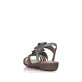 
Jeansblaue remonte Damen Riemchensandalen R3663-14 mit einer flexiblen Profilsohle. Schuh von hinten