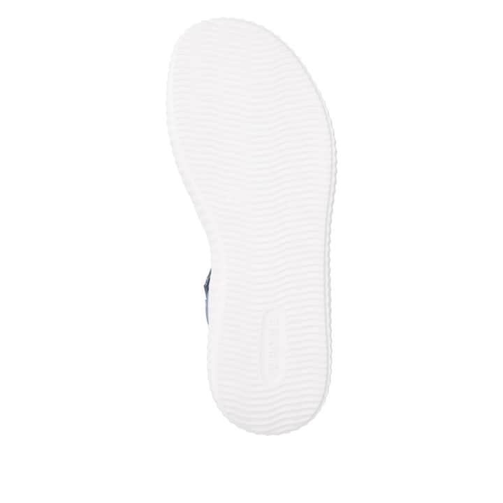 Blaue remonte Riemchensandalen D3L51-14 mit Klettverschluss sowie Extraweite H. Schuh Laufsohle.