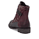 Bottes à lacets remonte rouges femmes D4381-35 avec membrane remonteTEX. Chaussure vue de l'arrière.