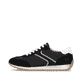 Schwarze remonte Damen Sneaker D3H03-03 mit einer Schnürung sowie Extraweite H. Schuh Außenseite.